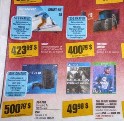 Lbabinz On Twitter Shoppers Drug Mart Early Black Friday Sale Nov 23 24 Playstation 4 Pro 100 Gift Card 500 Nintendo Switch 125 Gift