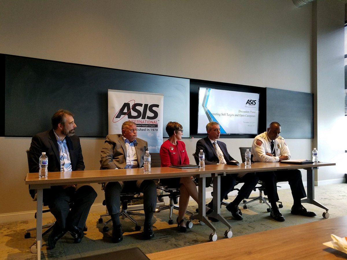 Protus3_RMA's tweet photo. Glad to be part of this panel on Protecting Soft Targets and Open Campuses. @ASISNC119 https://t.co/BDshFgAUXz