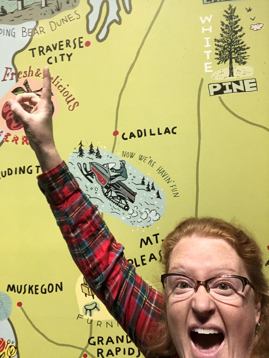 safetywise's tweet photo. I was way to excited when I took this picture. 🤣Thanks @UMMNH @TraverseCity #tcgirl #hometown https://t.co/mYGYcCJUHB