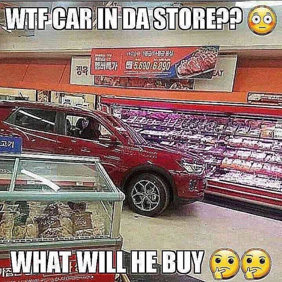 He do be shopping doe
