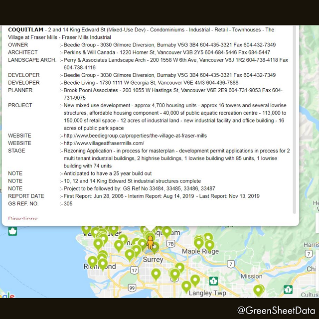 GreenSheetData's tweet photo. Need a clear geographical reference for your sales team to create sales strategies? It only takes few clicks using our Map Feature to access a specific projects’ details. #salestrategies #bcconstruction #constructionbc #greensheet #greensheetdata #localdata #constructiondata https://t.co/lKF2DY0yoL