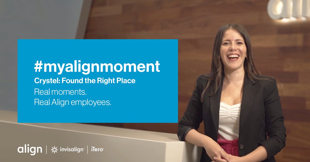 AlignTechInc's tweet photo. Stay tuned for another #MyAlignMoment video tomorrow. Learn how Crystel had the opportunity to help dentists in 6 countries improve patient’s lives through better smiles. 

Ready to create your personal #myalignmoment? 👉 https://t.co/3euIZ3N7TG #work4align https://t.co/MIt7Bub0G6