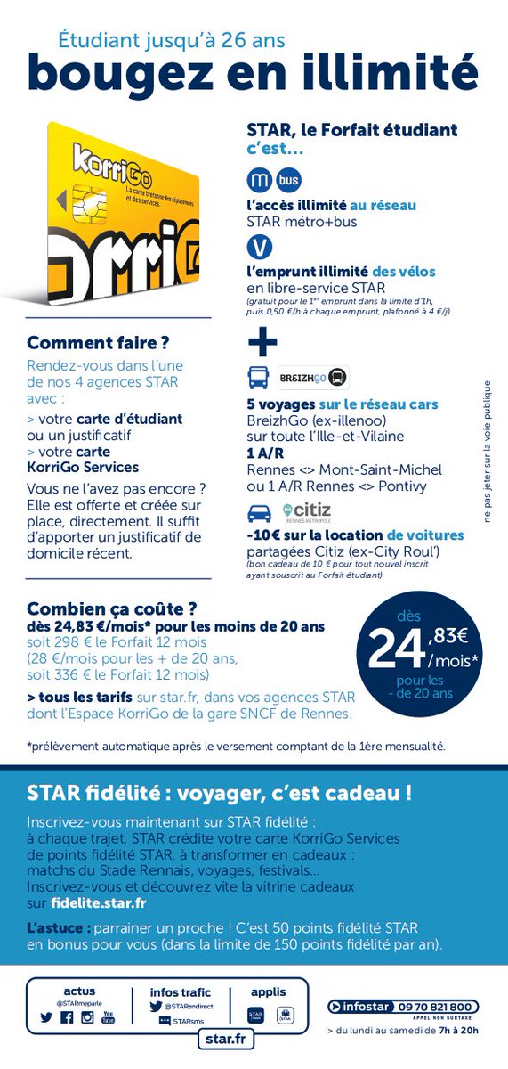 RentreeTP's tweet photo. Le prix de la meilleure campagne de communication dans la catégorie Tarifs et abonnements est attribué à @metropolerennes et @keolisrennes pour leur pack mobilité «like a star» sur le forfait mobilité étudiant. #JTP2019 https://t.co/wC1TfhoKjy