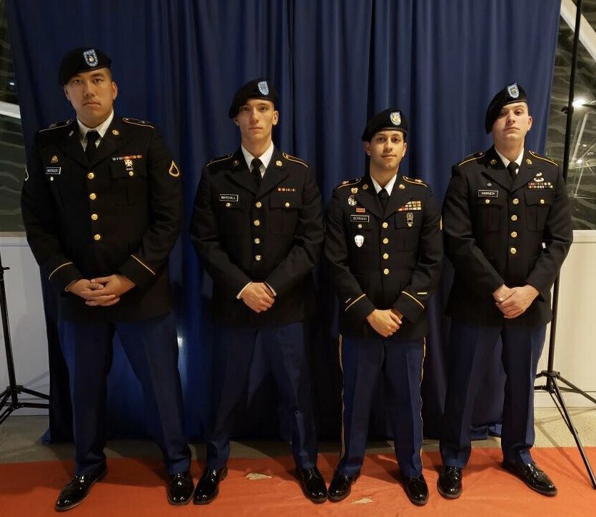 newpaltzvets's tweet image. Thank you @Marist color-guard and @FordhamROTC for presenting our colors for our 6th Annual Veteran’s Dining-in this past weekend. #npsocial #npovms #armyrotccst #veteransday2019
