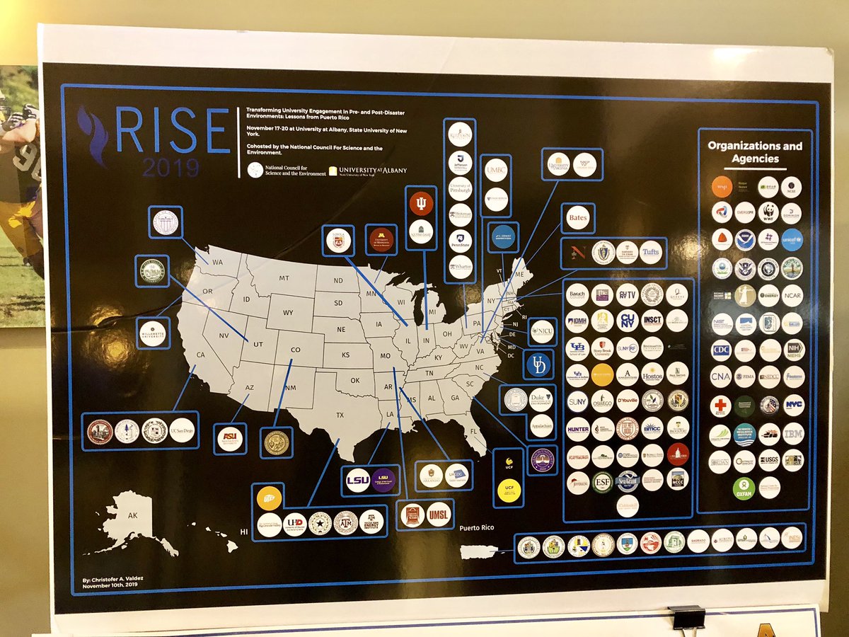 meaghanmckasy's tweet photo. It’s so exciting to represent @UVU and @UVUcomm in fascinating discussions of collaboration and advancing disaster knowledge at #RISE2019Albany with so many other great universities and agencies https://t.co/xnRpLiIMOs