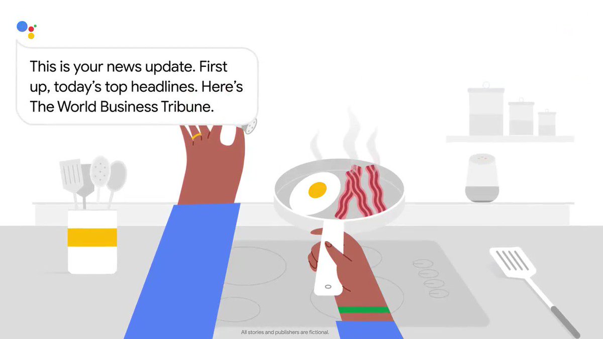“Hey Google, play me the news.” 🎙
Introducing Your News Update, a new way to listen to the news from the Google Assistant, with a mix of top news stories and news tailored for you. Available in the U.S. in English for now → http://goo.gle/2rS2CHN