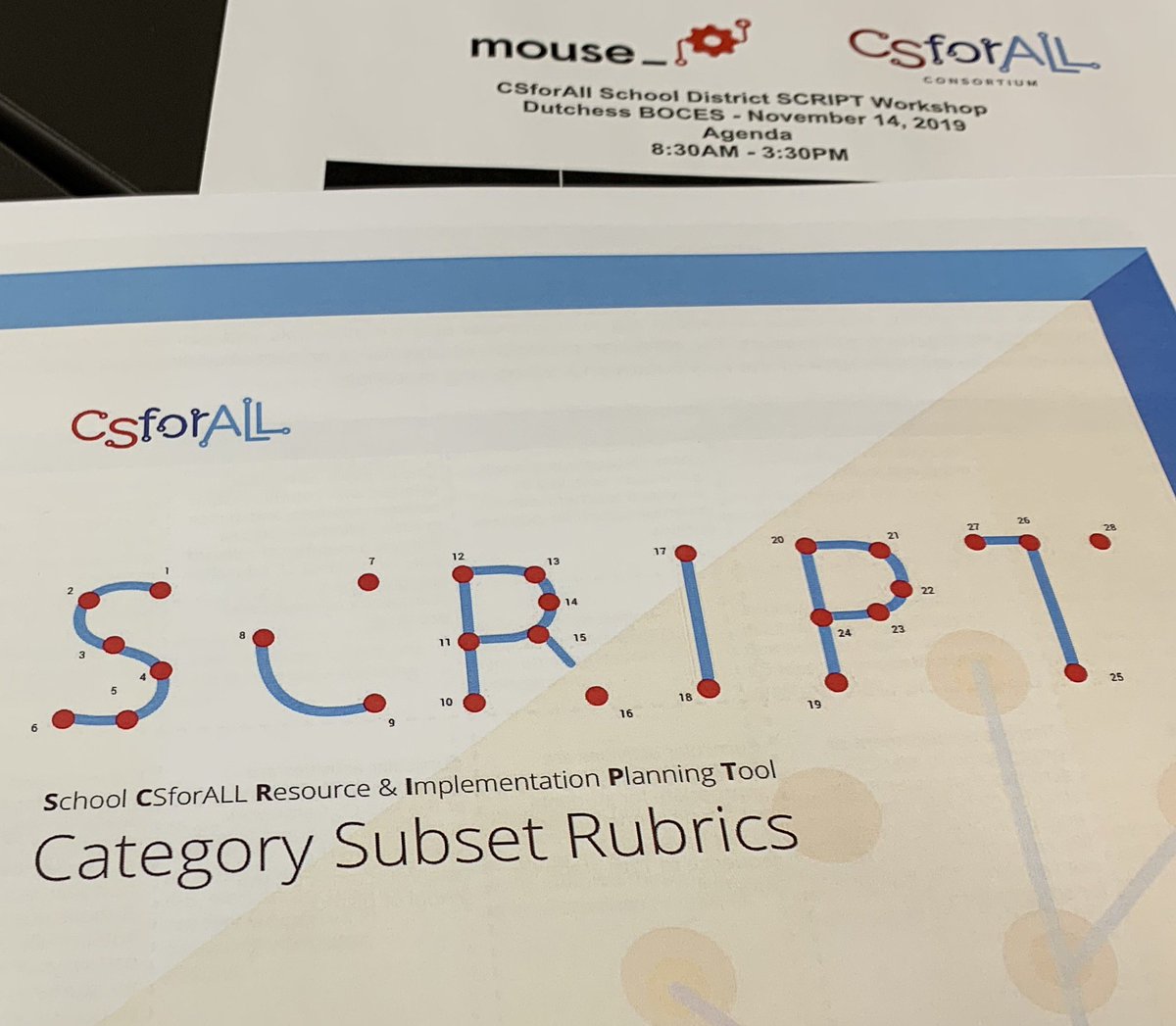 AmyC_79's tweet image. Excited to be a part of CSforAll SCRIPT @EdResourcesDCB today with some awesome participants and presenters from @mouse_org. Thank you Tom and Carlos! #CSforAllSCRIPT #Techwithapurpose