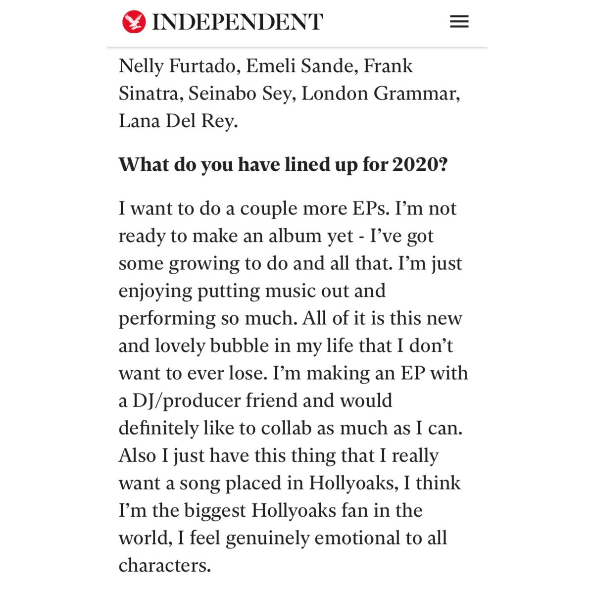 nikitabassi's tweet photo. Thanks to the Independent for the premiere, so completely unexpected @Independent @IndyArts  PS @Hollyoaks @pwilkesmusic 👀 https://t.co/ffPatxqrwT