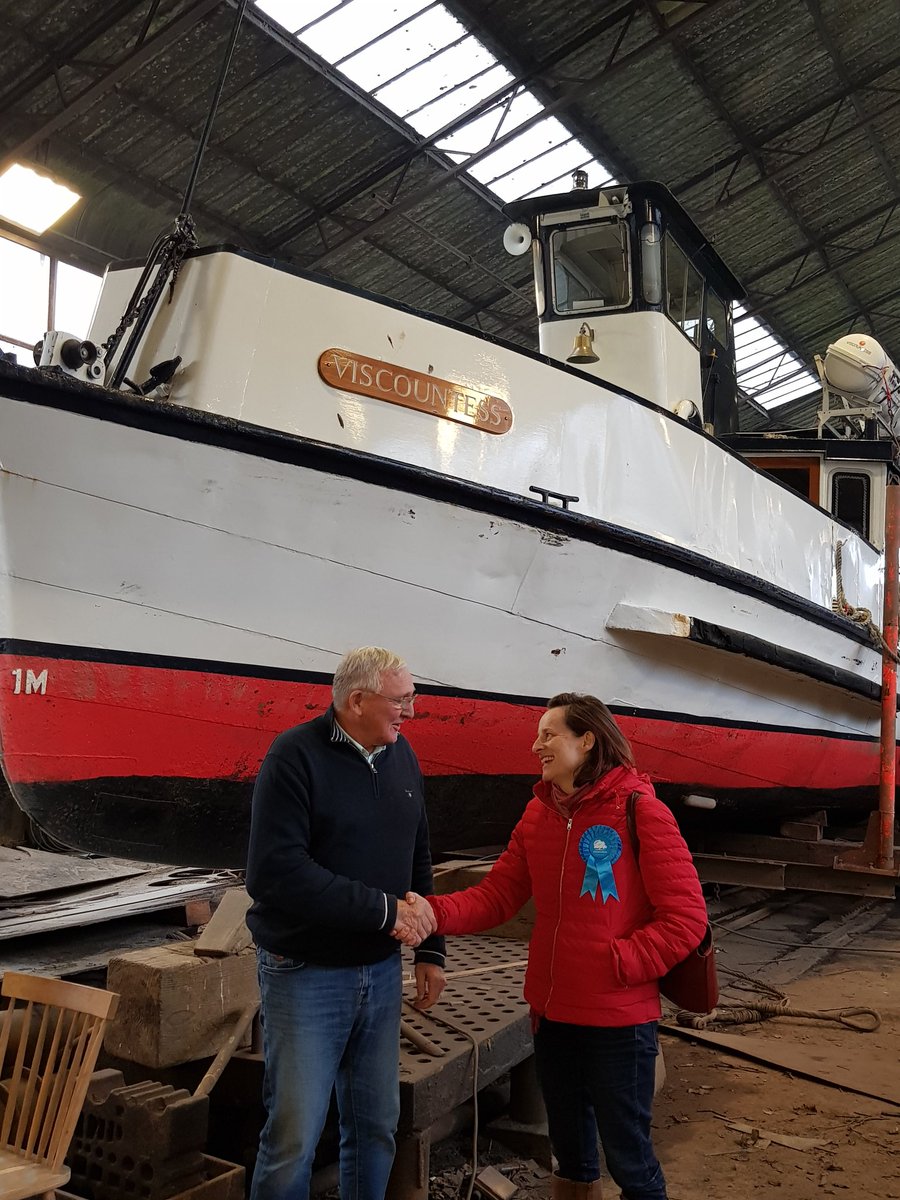 An absolute honour to meet double Olympian Ken Dwan today at his boat yard on Eel Pie Island. A local employer and one of the last boat builders on the Thames he deserves all our support <a href="/LBRUT/">Richmond Council</a> <a href="/TwickTories/">Twickenham Conservatives</a> <a href="/TwickTribune/">Twickenham & Richmond Tribune</a>