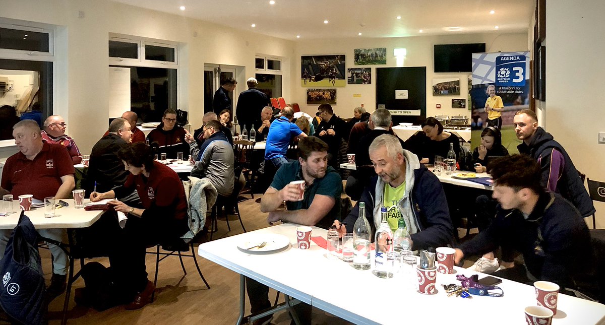 CoachingAl's tweet photo. Reflecting on last nights Club Exchange @MarrRugby, thank you to @ogilvierossllp for sharing your ethos & how your decisions as a club always revolves around members & their needs & wants, lots of learnings for our #GlasgowSouth Clubs #MovingForward #Bindingtogether #RugbyValues https://t.co/uRD2eWkaeI