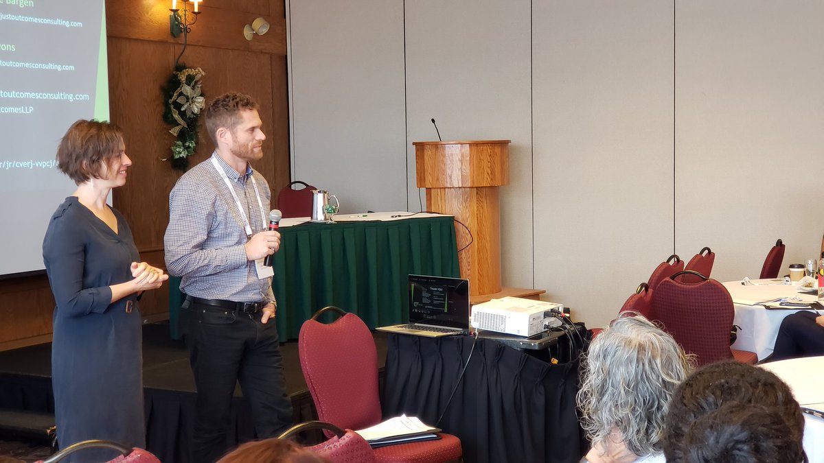 JustOutcomesInc's tweet photo. Honoured to present at #nrjs2019 on the experiences of victims and survivors in restorative justice processes across Canada. https://t.co/KNtIAhZujj https://t.co/qi6SlbG0Lo