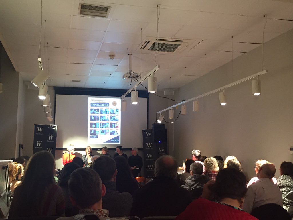 oneshotframes's tweet photo. Everything’s set up and running @PublishScotland @BookWeekScot event @WaterstonesGla 12 authors having a #blether #bws19 https://t.co/eqHwQDRCC4