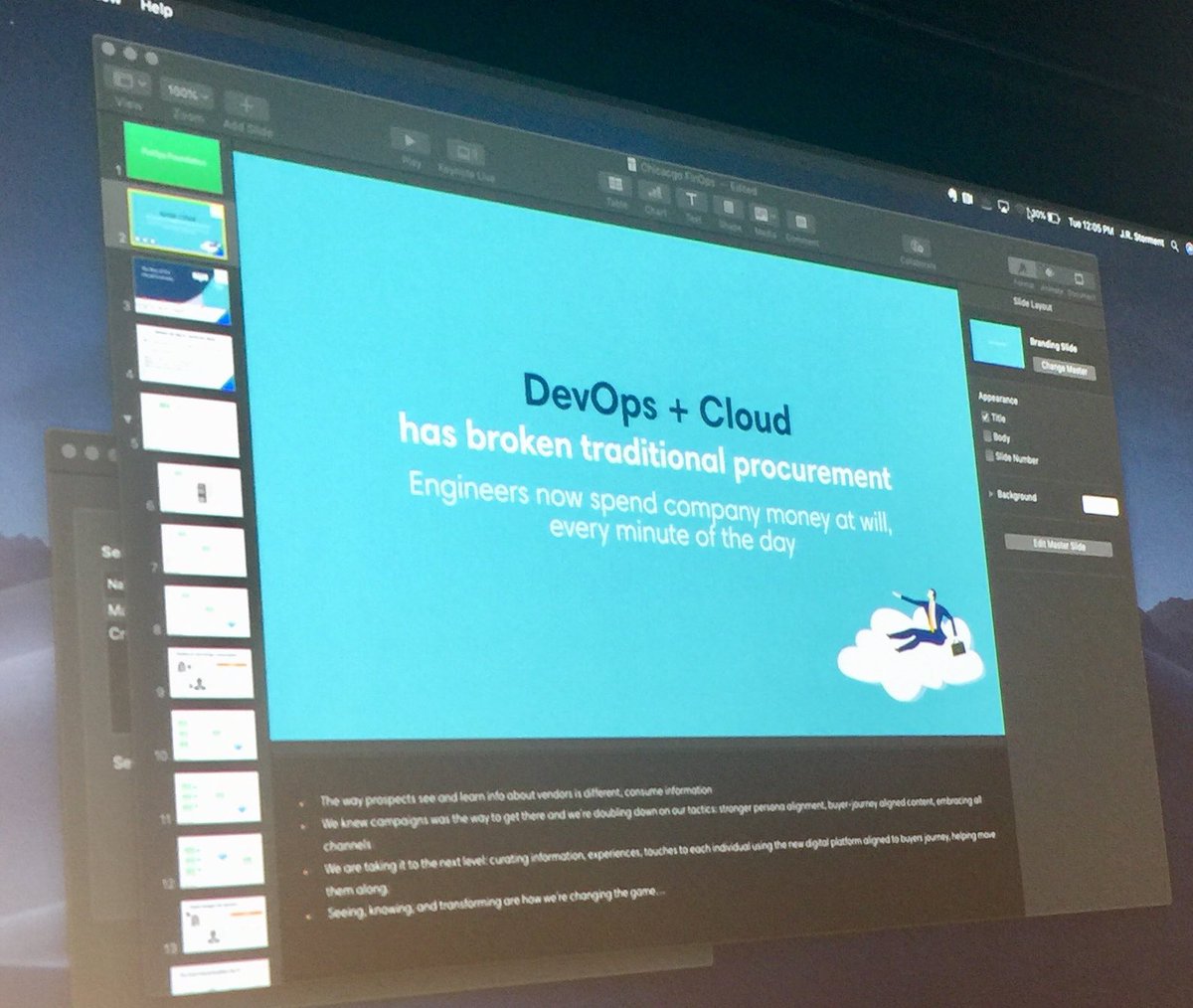 christinayiotis's tweet image. . @FinOpsFdn President J.R. Storment on “What is #FinOps?" at Inaugural Chicago FinOps Meetup graciously hosted by @MorningstarInc Cloud Finance Manager Katelyn Decraene #BestPractices #RateOptimization #DiscountOptimization #CloudComputing #ManagingCloudSpend #CloudFinance
