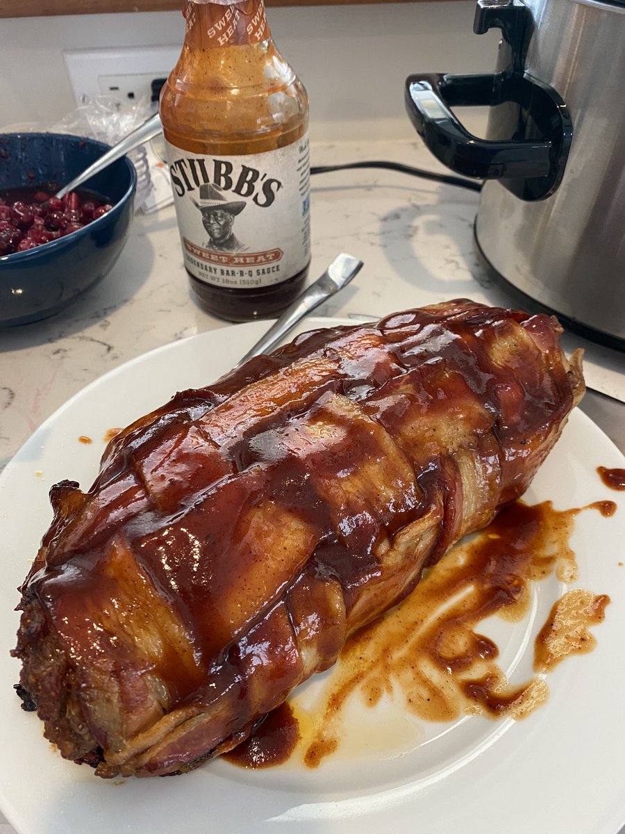 caro's tweet image. My co-workers were big fans of the #BaconExplosion