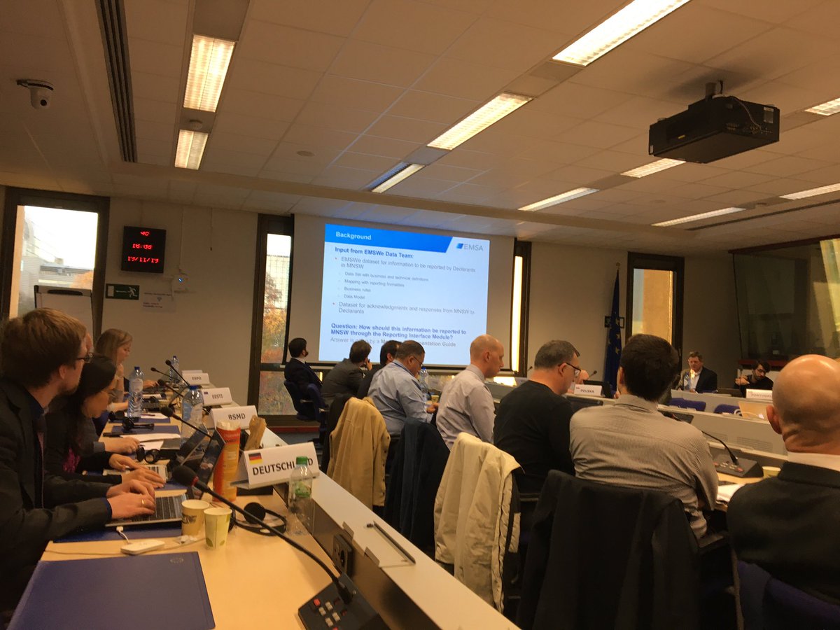 MicStrand's tweet photo. First meeting of EMSWe HLSG’  Interface Thematic Team was held today @EU_Commission, tasked with defining the harmonised services for Member States’ National Maritime Single Windows, to facilitate a once only approach on reporting obligations for port calls within EU https://t.co/BCfVLQrYuK