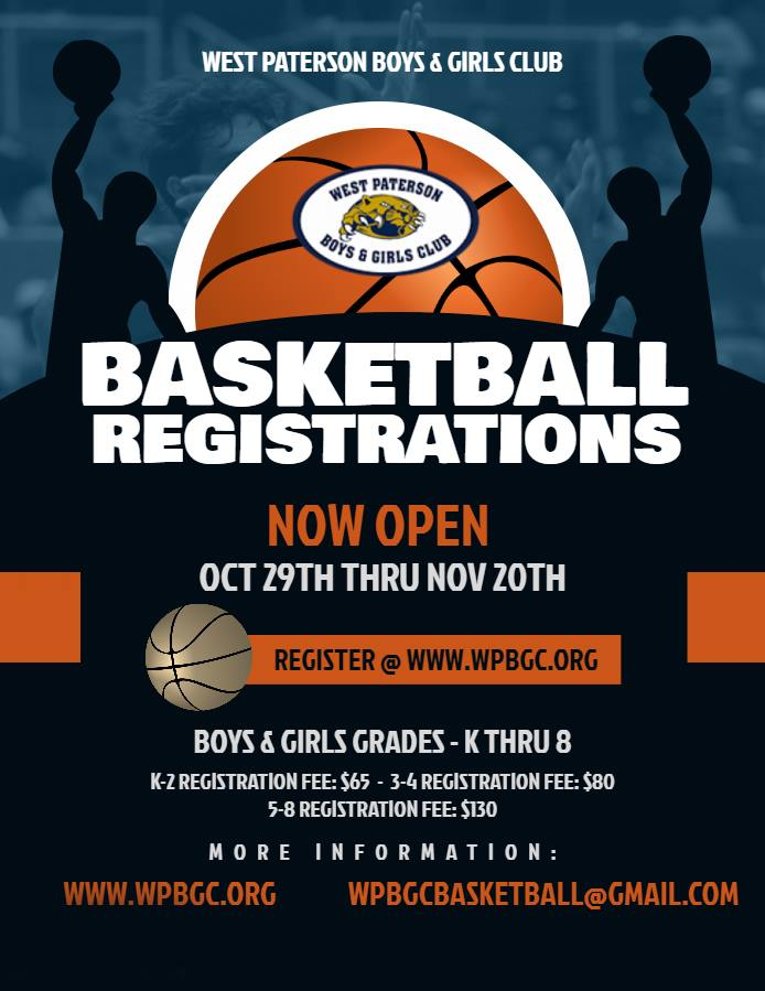 WPBGClub's tweet photo. Basketball registration closes tomorrow night, Wednesday 11/20 @ 11:59pm.

Please make sure you register ASAP

To register online, visit - https://t.co/8xhph504tn https://t.co/PQaXXobDkP