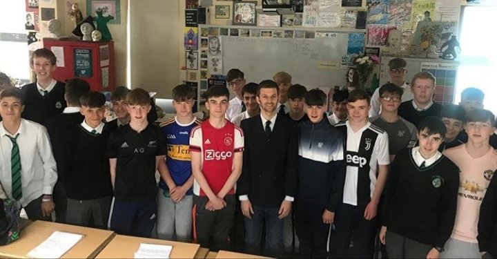 Live_WO_Limits's tweet photo. Special thanks to Nicholas Ryan Purcell for coming to our school and talking about living with autism! We learned alot from your speech and very much enjoyed it. To check out Nicholas' documentary, "Living With Autism", check out his Facebook: https://t.co/TYbeswkbej https://t.co/MeBMzi9Ryo