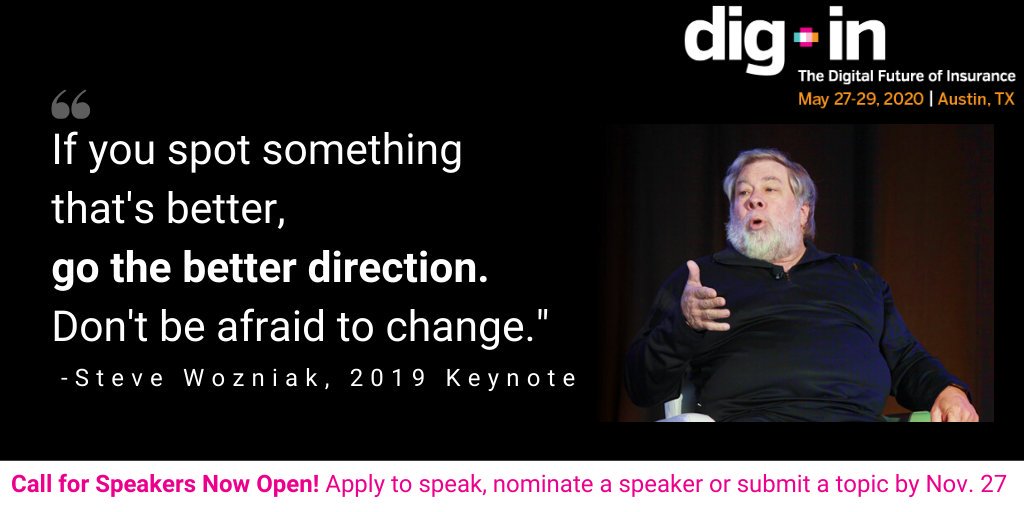dig_insurance's tweet photo. Save the date: May 27-29 in Austin! Register now or apply to speak at #DigIn2020
https://t.co/iLIlaSWVoD #insurtech #digitaltransformation https://t.co/SgA6LMwSvF