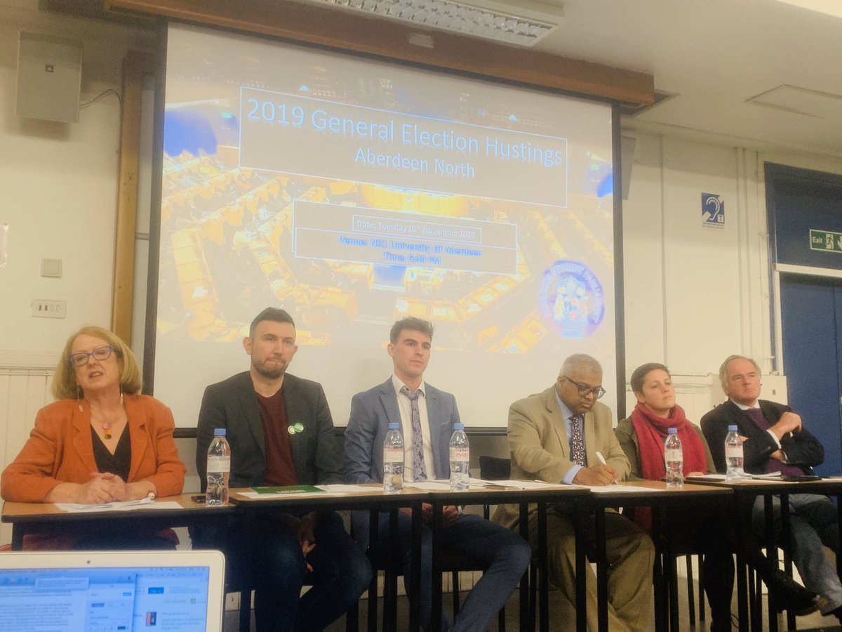 2019 General Election husting for Aberdeen North <a href="/aberdeenuni/">University of Aberdeen</a> .

#AberdeenNorth 
#snp #LabourParty #libdem #brexitparty #Conservatives