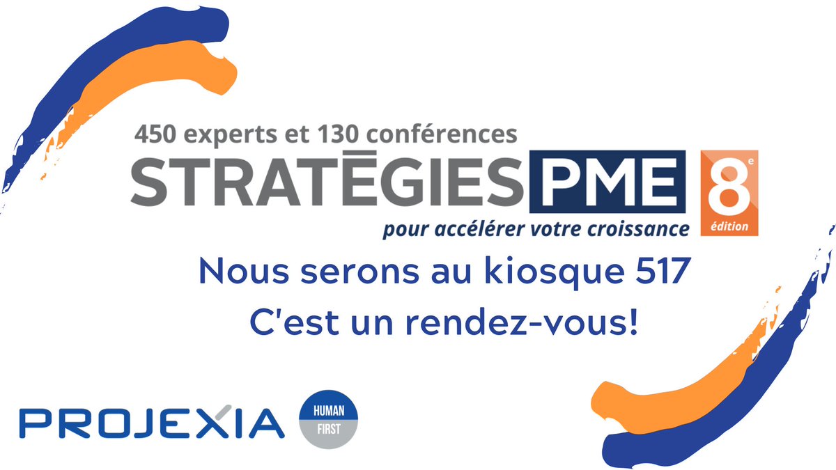 Demain, nous serons parmi les experts exposants à <a href="/StrategiesPME/">STRATÉGIES PME</a>. Nous serons situés au kiosque 517. Au plaisir de vous y voir !