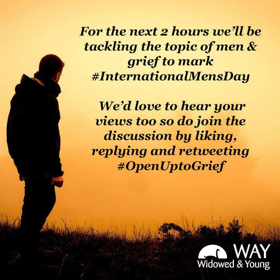 WidowedAndYoung's tweet photo. For the next two hours, we'll be taking over @NevilleSouthall's Twitter feed &amp; tackling the topic of men &amp; grief to mark #InternationalMensDay. 

We'd love to hear your views so do head over to Neville Southall's Twitter feed and join the conversation from 7-9pm tonight https://t.co/Qa3aiVvMQy