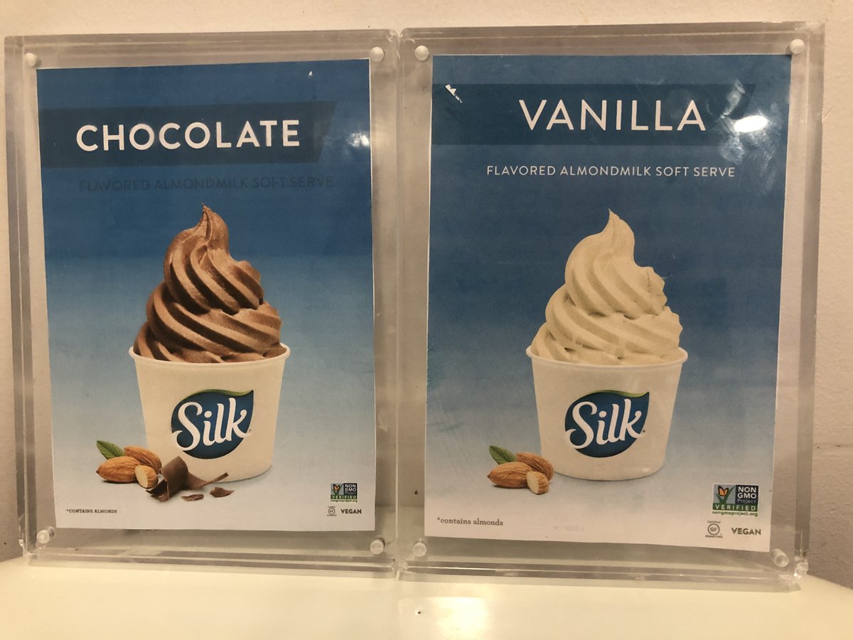 Now Serving 2 Delicious Flavors Of Vegan Almond Milk Frozen Soft-Serve!