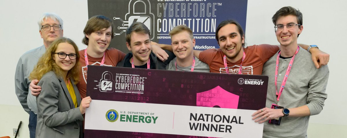 UMBC's Cyber Dawgs holding national winner award 