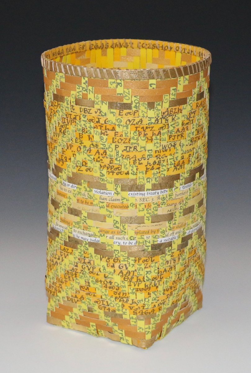 CollierMuseums's tweet image. #WENEVERLEFT Artwork by Shan Goshorn (1957-2018), Eastern Band of Cherokee Indians. This exhibition was organized by the Museum of Arts and Sciences, Daytona Beach, Florida and curated by Walter L. Meyer, Independent Curator. #NativeAmericanHistoryMonth