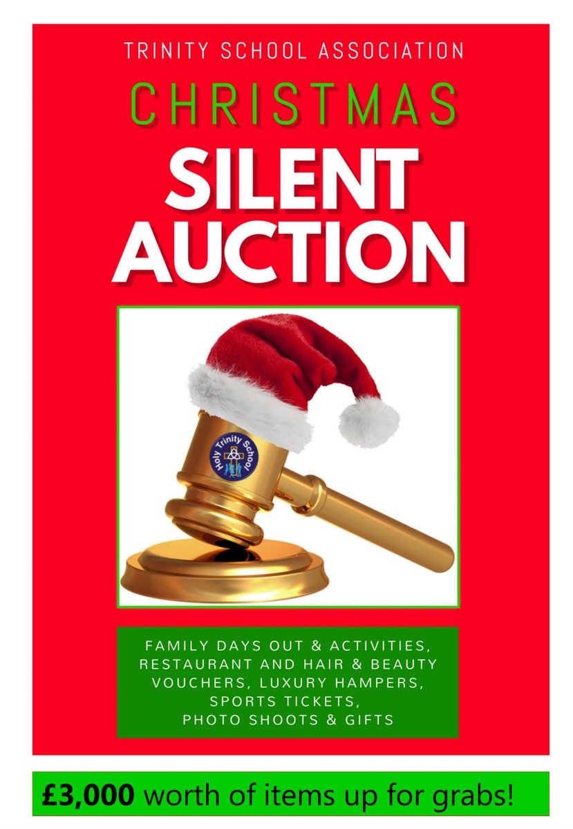TrinityTSA's tweet photo. Absolutely fabulous prizes up for grabs in our Christmas silent auction.... Take a look here! https://t.co/RtUk5vAvFQ #christmas #auction A huge thank you to ask the local businesses who have kindly donated 🎅⛄❄️ https://t.co/q0ZBDYeyiF