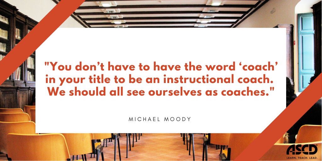 We’re all capable of #coaching. Sometimes the best coach is the #teacher down the hall. #
