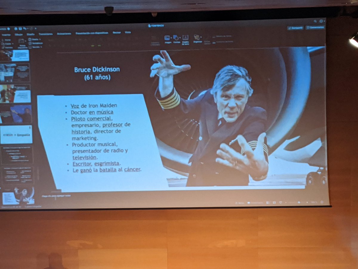 Sergio Montes cita a Bruce Dickinson, cantante de Iron Maiden, como ejemplo de hombre multidisciplinar. Perfiles como el suyo permitirán adaptarse a los tiempos