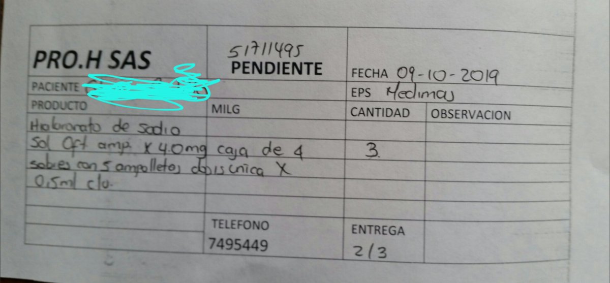 DERECHO DE PETICION <a href="/Supersalud/">Supersalud</a> <a href="/MedimasEPS/">Medimás EPS</a> Dra LuzNayibeLópez-Dir. Aten al UsuarioSuperSal. Si términos legales son 2 y 5 días para que  EPS cumpla. Pq ustedes teniendo conocimiento que desde 30 Ag. Medimás no entrega medicamento ni cita proctología,  su entidad no hace nada.