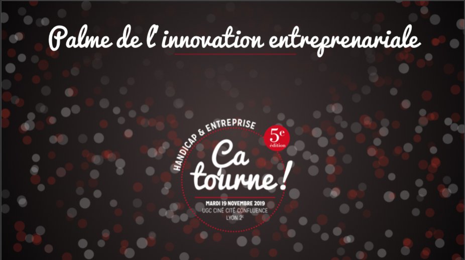 Nous passons maintenant à la palme de l'Innovation Entrepreneuriale ! #catourne2019 #handicap