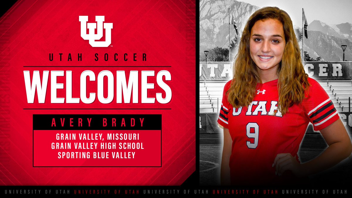 UtahWSoccer's tweet photo. We cap our signing class with another outstanding player in @ave_bradyy

"Avery is a creative attacking midfielder. She can threaten the defense by dribbling, passing and shooting." @CoachManning 

#GoUtes 🙌⚽️ #UtahNSD19 https://t.co/jz3LHrG8p1