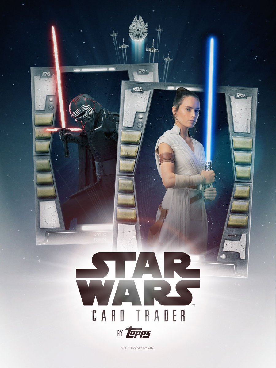 stbernard81's tweet photo. In my 6 years at Topps, I've yet to design a #SWCT splash screen, so this was a big moment for me. I'm pretty pleased with how it came out. Hope you'll like it, too! #starwars https://t.co/2mDuPEg6R8