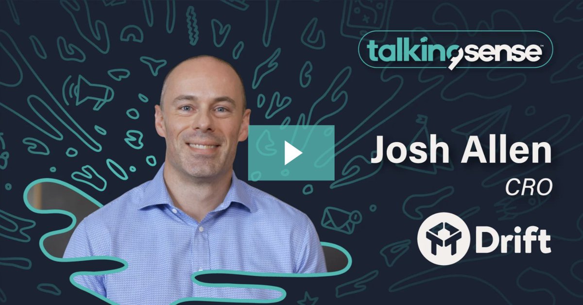 Today we're talking conversational #AI, 'future customers', engaging with the right people at the right moment, 6sense + <a href="/Drift/">driftie</a>, and much more! Coming off a big announcement yesterday, here's the full #TalkingSense episode with Drift CRO, <a href="/joshmallen/">Josh Allen</a>! bit.ly/2OreE2r
