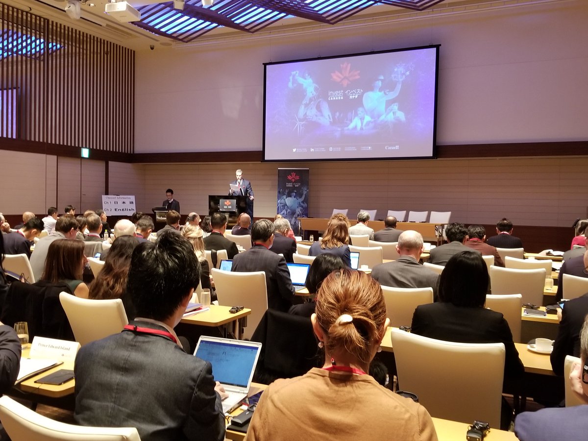invest_canada's tweet photo. Konnichi wa! #InvestinCanada is in Japan with our partners @TCS_SDC and @ConsiderCanada! In Osaka, Nagoya and Tokyo, 🇨🇦 provinces and cities are connecting with 🇯🇵 companies to discuss Canada’s robust innovation ecosystem and opportunities for investment. https://t.co/jUIl8GBIZU