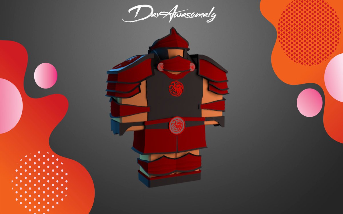 AwesomelyRBLX's tweet image. Some armors I've made lately. Gonna try better quality next time! 😎

Likes and Retweets much appreciated! ♥️

#Roblox #RobloxDev #blender