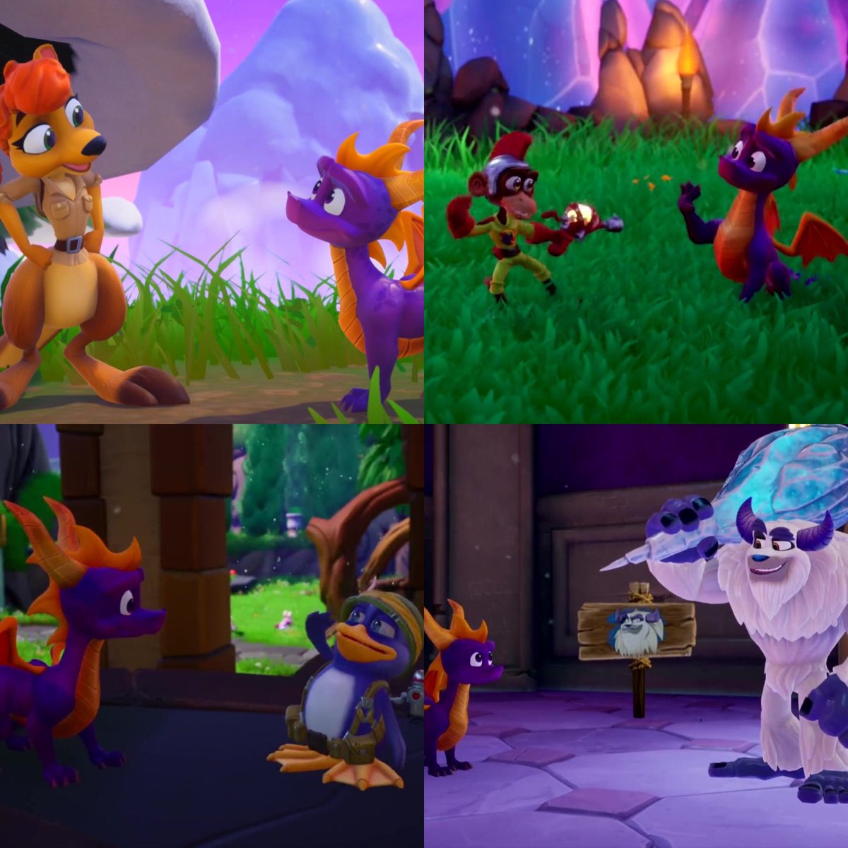 javalaski's tweet image. #SpyroReignitedTrilogy #Spyro #SpyroYearoftheDragon #Sheila #SgtByrd #Bentley #Agent9