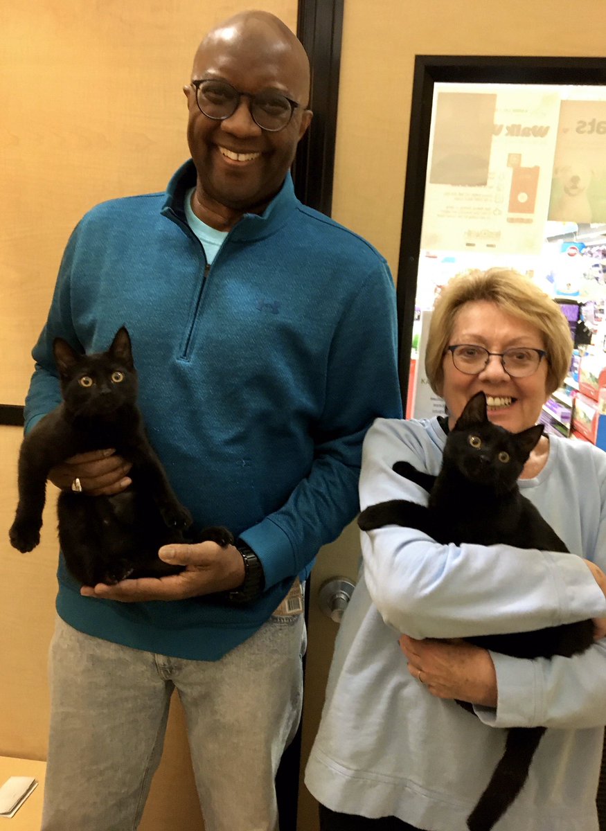Looks like Kelsey &amp; Mae didn’t have to wait long for their family to find them-they’ve been #adopted! Their adopters hit the mini-panther lottery; these little girls are perfect, &amp; we are thrilled to see them off on their new beginning. Happy life, sweet girls!! #AdoptDontShop