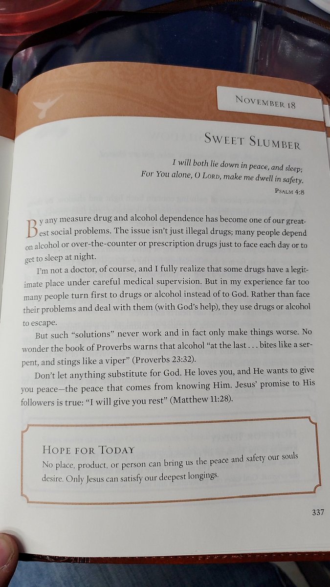 leadingbyfaith's tweet photo. Words of wisdom and hope from Billy Graham's devotional book. https://t.co/WwezKohLuL