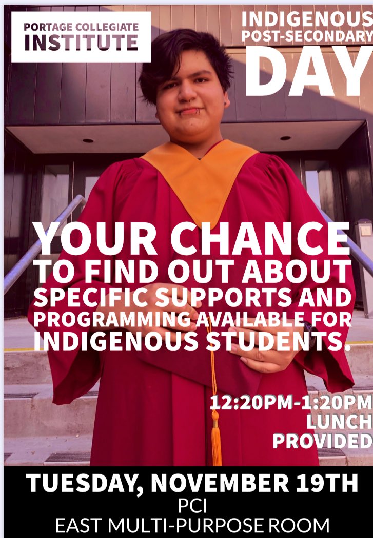 PCI Indigenous Post-Secondary Day. #PCI