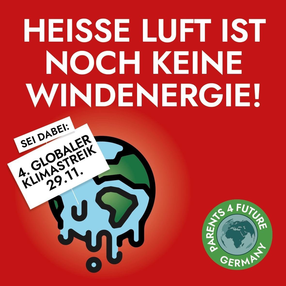 Ich will, dass junge Leute gehört werden, die eine Politik für ihre Zukunft wollen. Und dafür müssen wir JETZT handeln! Es gibt auch keine Ausreden, denn die klimaschonenden Technologien sind vorhanden und bezahlbar. #Energiewende beschleunigen, am 29.11. Solidarität mit #FFF!