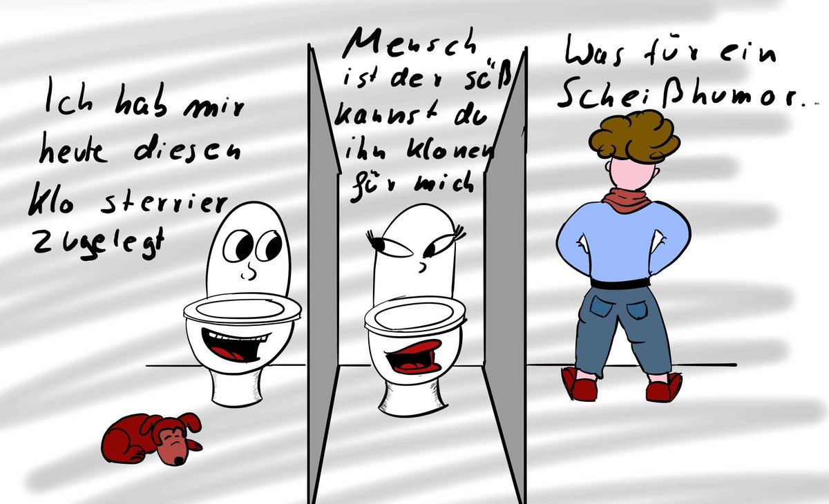 JosefBiehler's tweet image. Zum Welttoilettentag - na was wohl? Ein scheiß Witz natürlich!

#digitalart #learndraw #learndrawing #comicart #comiczeichnen #comicdrawing #cartonart #cartoondrawing #welttoilettentag #scheißhaus #hund #surfacepro #createdbysurface #surfaceart #leonardoapp