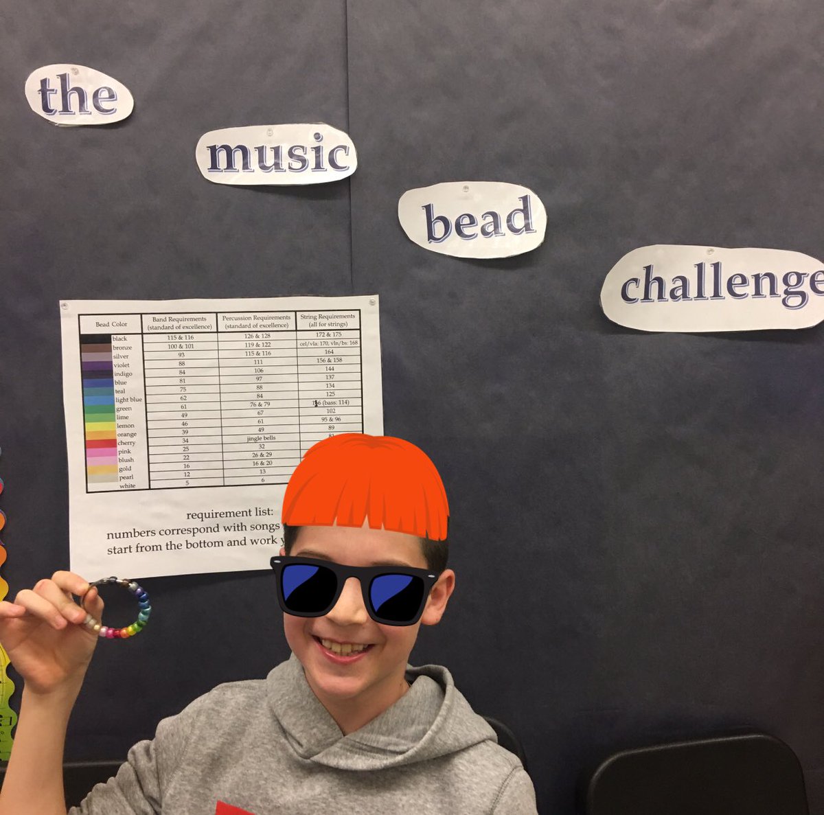 YES!!!! NM worked his behind off to earn his black bead. Congratulations buddy! So excited to see/hear these kids develop!  #TheMusicBeadChallenge #MakingMusicMakesYouSmarter #GrinningEarToEar