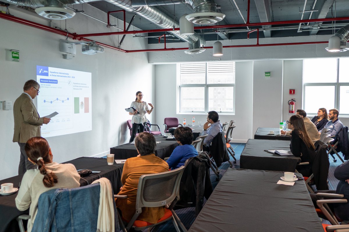 AHKMexikoCAMEXA's tweet image. ▶ Taller de Preparación para Ferias Internacionales, Delegaciones y Misiones Comerciales 2019

#PartnerEnMéxico
#PartnerParaFerias
#Koelnmesse
#MesseBerlin
#MesseDuesseldorf
#MesseMuenchen
#AUMA