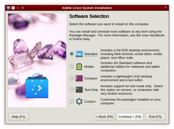 AdelieLinux's tweet image. #Horizon: Users have the ability to select packages from common presets, or choose which packages they wish to install on their computer. Now live!
You can contribute to Project Horizon, and more, at adelielinux.org/contribute.html
#Linux #FOSS #FreeSoftware #OpenSource #LibreSoftware