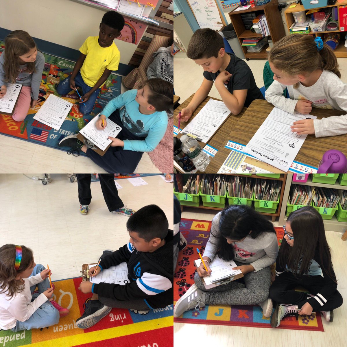 amandavitalee's tweet photo. 4th graders interviewed 1st graders today and learned so much about them! They did a great job📝#biographywriting @FSDFirsties @Mrs_Mooney7 @FSDVikings https://t.co/H6bspbYqhA