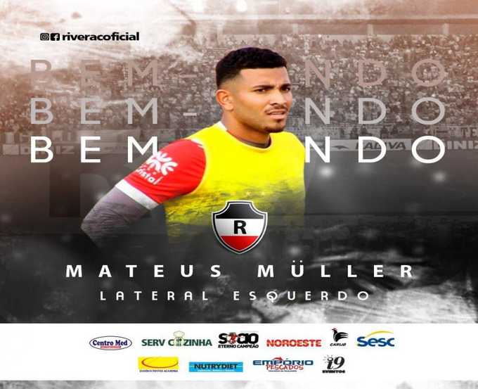 vaievem_futebol's tweet photo. #RiverPI anunciou a contratação do lateral-esquerdo Mateus Müller, ex-Remo, Náutico, Paysandu e São Bento.
R10 https://t.co/ZvyCzxolVM