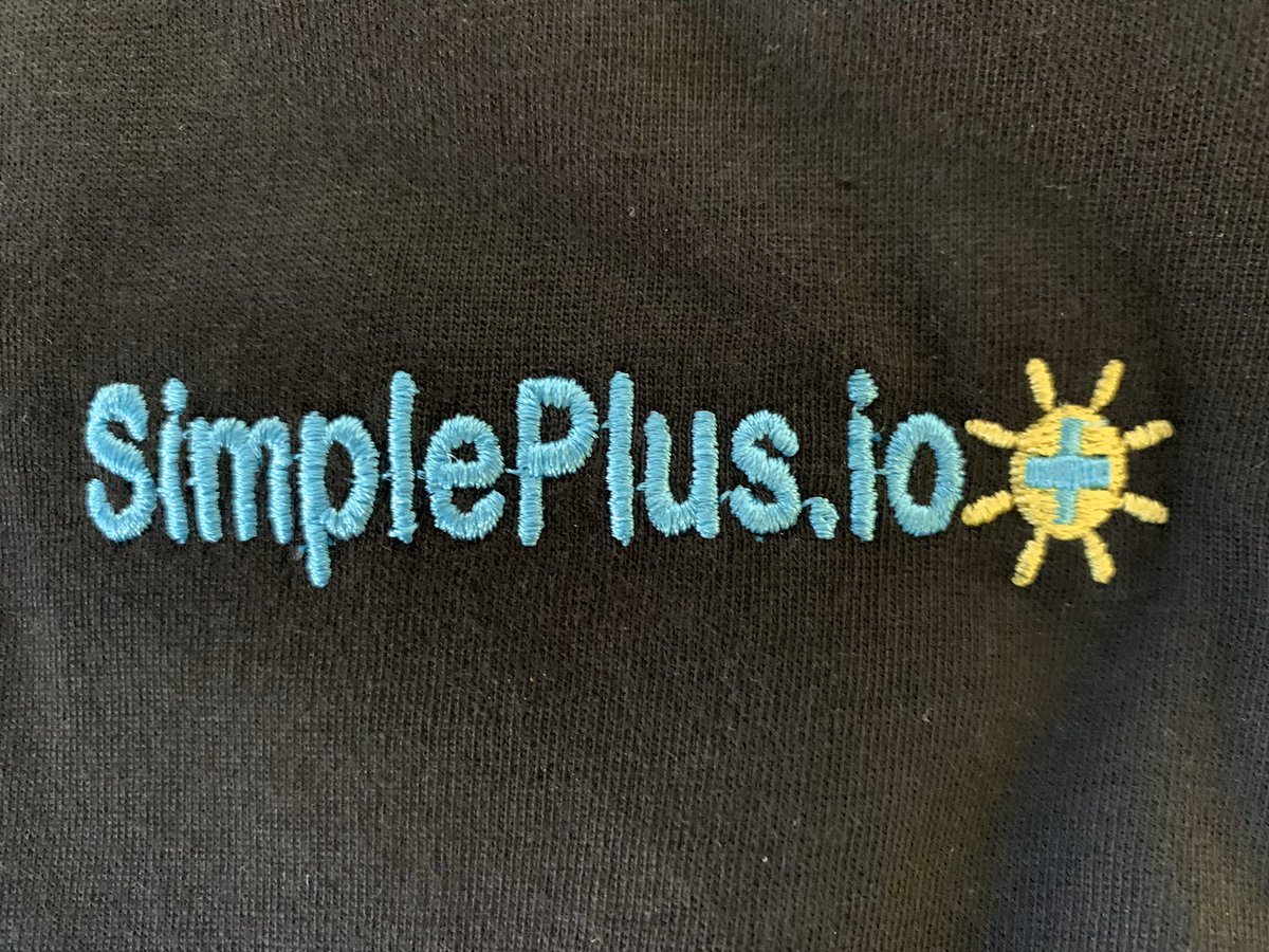 SimplePlusLLC's tweet image. Our SimplePlus polos have arrived! Feeling very blessed and humbled to be part of a great team! Thanks to Queensboro for the embroidery of our logo. Reminds me of the monogramming work my grandmother did all her life! -Kevin Cope